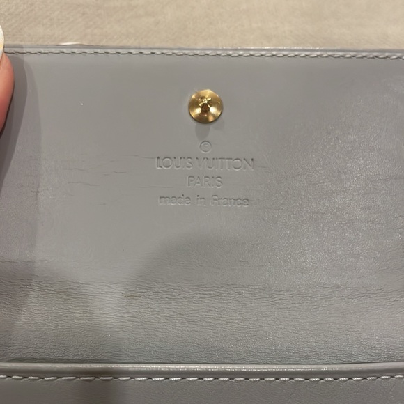 Vintage💚Louis Vuitton💚Monogram Patent Vernis Elise Wallet Perle - Picture 10 of 14